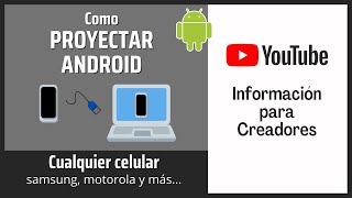 ✅ Como Compartir Pantalla Android a mi PC con cable USB  Proyectar Celular Sin Internet NO HMDI [upl. by Charry]