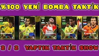 PES 2024 MOBİLE 100100 TAKTİK  İKİDE İKİ YAPTIM EPİC  RCARLOS  CAFU H STOİCHKOV  R VVAARD [upl. by Nylyak785]