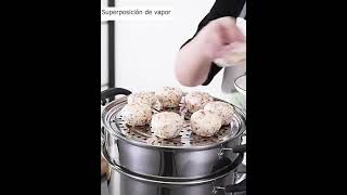 Stainless steel steamer for induction cooker [upl. by Yerffoej]