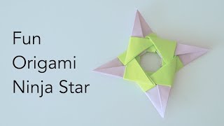 Make origami withme  Origami Paper Ninja Star Shuriken Tutorial [upl. by Fritts]