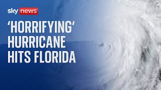 Hurricane Helene Warning of total destruction as horrifying hurricane hits Florida [upl. by Rednasyl]