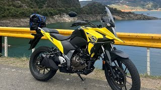 VSTROM 250 SX 2025  PRUEBA DE MANEJO Y PRIMERAS IMPRESIONES  LAGO CALIMA [upl. by Nisse]