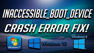 How to Fix INACCESSIBLEBOOTDEVICE in Windows 1087  2021 Solution [upl. by Acnaiv838]