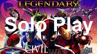 Marvel Legendary Civil War Expansion Solo Play [upl. by Mandell]