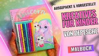 🦄🎨 Ylvi  Create Your Unicorn von Depesche Magisches Malbuch für kleine EinhornFans 🎨🦄 [upl. by Marita]