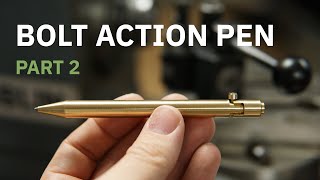 Machining a brass pen part 2 [upl. by Brant850]