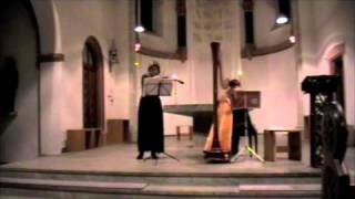 B Bartok  Romanian Dances Veronika Jefremowa  Violin Olga Shevelevich  Harp [upl. by Slosberg36]