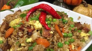 Pork Fried Rice on the Griddle Incredibly easy [upl. by Saenihp604]