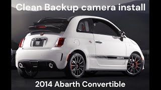 Fiat 500 Abarth Rear View Camera Stealth Install [upl. by Adnawt996]