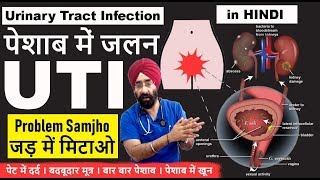 यूरिन इंफेक्शन  Urinary Tract Infection  Cause to Cure  UTI Explained in Hindi  DrEducation [upl. by Creath]