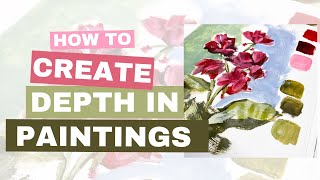 How To Create Depth In Your Acrylic Paintings Using Value [upl. by Weinrich]