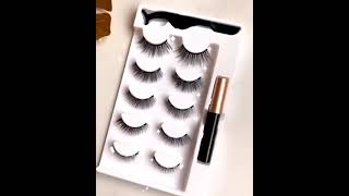 magnetic eyelashes eyeliner availablenow zainabcosmetics [upl. by Neelrak890]