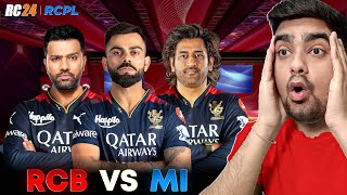 VIRAT And ROHIT OPENING RCB Vs MI RCPL RC 24 Real Cricket 24 HARD MODE [upl. by Naziaf]