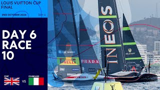 Louis Vuitton Cup Final Race 10  INEOS Britannia vs Luna Rossa Prada Pirelli  Full Replay [upl. by Oba]