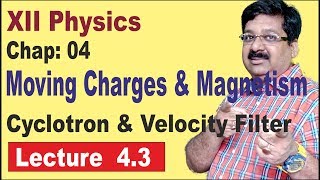 NCERTXIIPhysicsChap43Cyclotron amp Velocity FilterMoving charges amp Magnetism [upl. by Yenetruoc]