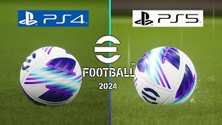 eFootball 2024 PS4 vs PS5  Graphics Comparison  PES MAGIC [upl. by Churchill]