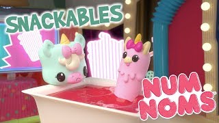 Num Noms  BDay Dip Sticks in Strawberries  Snackables Cartoon Webisode  Season 3 Episode 8 [upl. by Colson]