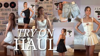 Try On Haul  Peppermayo Aritzia Dynamite amp More [upl. by Lordan902]