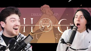 Reacting to quotHog Huntquot  Dream SMP Animation [upl. by Aileno]