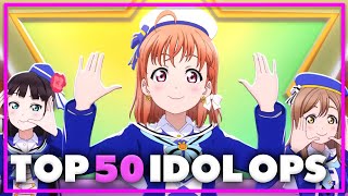 Top 50 Idol Anime Openings of All Time Trio Rank [upl. by Gherardi]