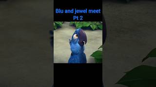 Blu and jewel  rio movie funny scene shorts [upl. by Geoff]