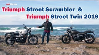 Prueba Triumph Street Twin y Street Scrambler 2019 [upl. by Akino978]