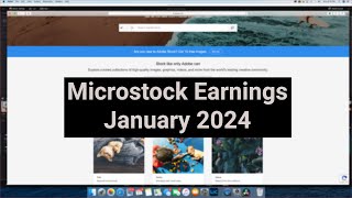 Stock Photography  Microstock Earnings  January 2024 [upl. by Yllom]