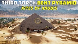 How to Ignite the 3rd Ceremonial Torch  Enter Bent Pyramid of Sneferu  Rites of Anubis AC Origins [upl. by Jaunita587]