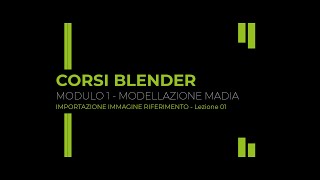 Modulo 01  Modellazione Madia  Lezione 01  Importazione immagine di riferimento [upl. by Kenny144]