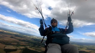 Mon premier vachage en parapente treuil avec thermique de restitution fin de journee eona 3 supair [upl. by Leseil]