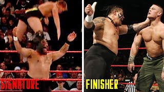 10 WWE Wrestlers Jinka Signature Move Unke Finisher se Jyada Khatarnaak Hai [upl. by Martainn]