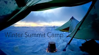 Winter Summit Wild Camp in Snow  Cairngorms Scotland [upl. by Elder]