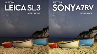 Leica SL3 VS Sony A7RV Night Mode Camera Test [upl. by Aifoz]