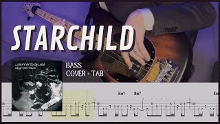 Starchild  Jamiroquai Bass Cover with Tab [upl. by Atneciv654]