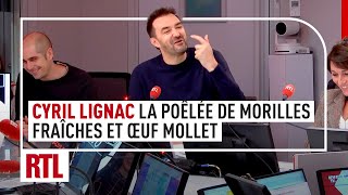 Cyril Lignac  la poêlée de morilles fraîches et œuf mollet [upl. by Aihsei]