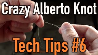 How to Tie Braided Line to Flurocarbon OR Monofilament Crazy Alberto Knot [upl. by Rebeca]