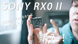 SONY RX0 II購入！Osmo Pocketと比較しつつ、ファーストインプレッションレビュー！ [upl. by Novahs]