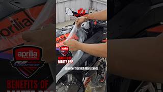 Aprilla 457 Matte Paint Protection Film PPF in Pune  Best Matte PPF for Bike in Pune  PPF Pune [upl. by Nixie]