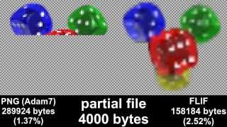 Image compression race PNG Adam7 vs FLIF [upl. by Ibba]