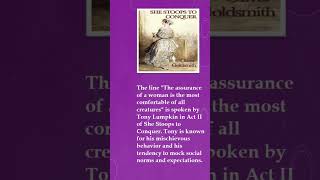 She stoops to conquer by Oliver Goldsmith 2 ytshorts literature quotes [upl. by Ciapha]