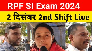 RPF SI Exam Review 2 Dec Second Shift  Today RPF SI Exam Analysis [upl. by Ahsinik]