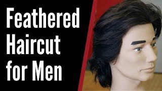 Feathered Haircut for Men  TheSalonGuy [upl. by Notnert]