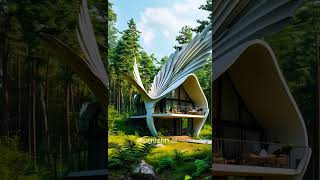 BIRD WINGED HOUSE🪽 ai housedesign aiart [upl. by Evelin]