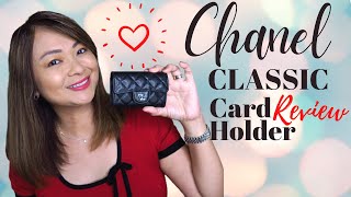 CHANEL CLASSIC CARD HOLDER  Review amp what fits inside [upl. by Fante211]