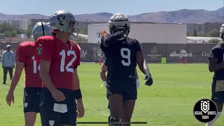 NO MAXX CROSBY AT RAIDERS PRACTICE TYREE WILSON FILLS IN TO BRING THE ENERGY FOR BROWNS PREPARATION [upl. by Ennahtur]