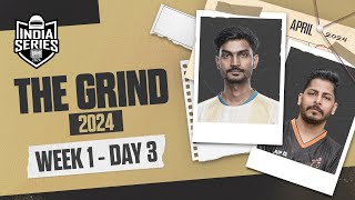 HINDI BGIS 2024  THE GRIND  Week 1 Day 3  BGMI [upl. by Dieter333]