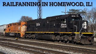 Spring Break 2024 Chicagoland Adventures Part 22 Railfanning In Homewood IL [upl. by Leno]