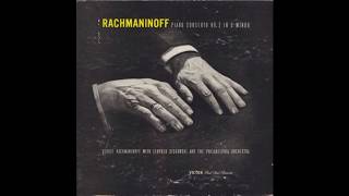 Rachmaninoff With Stokowski Conducting The Philadelphia Orchestra ‎ Piano Concerto No 2 1929 [upl. by Tadio]