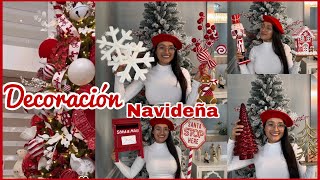 NUEVA D€CORACIÓN NAVIDAD COMPRAS para mi CASA ARBOL de Navidad 🌲Candy Cane Christmas tree [upl. by Ariaet]