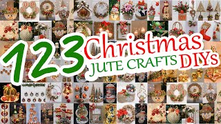 123 DIY Jute Christmas Decorations Ideas at Home 2024 COMPILATION [upl. by Florio]